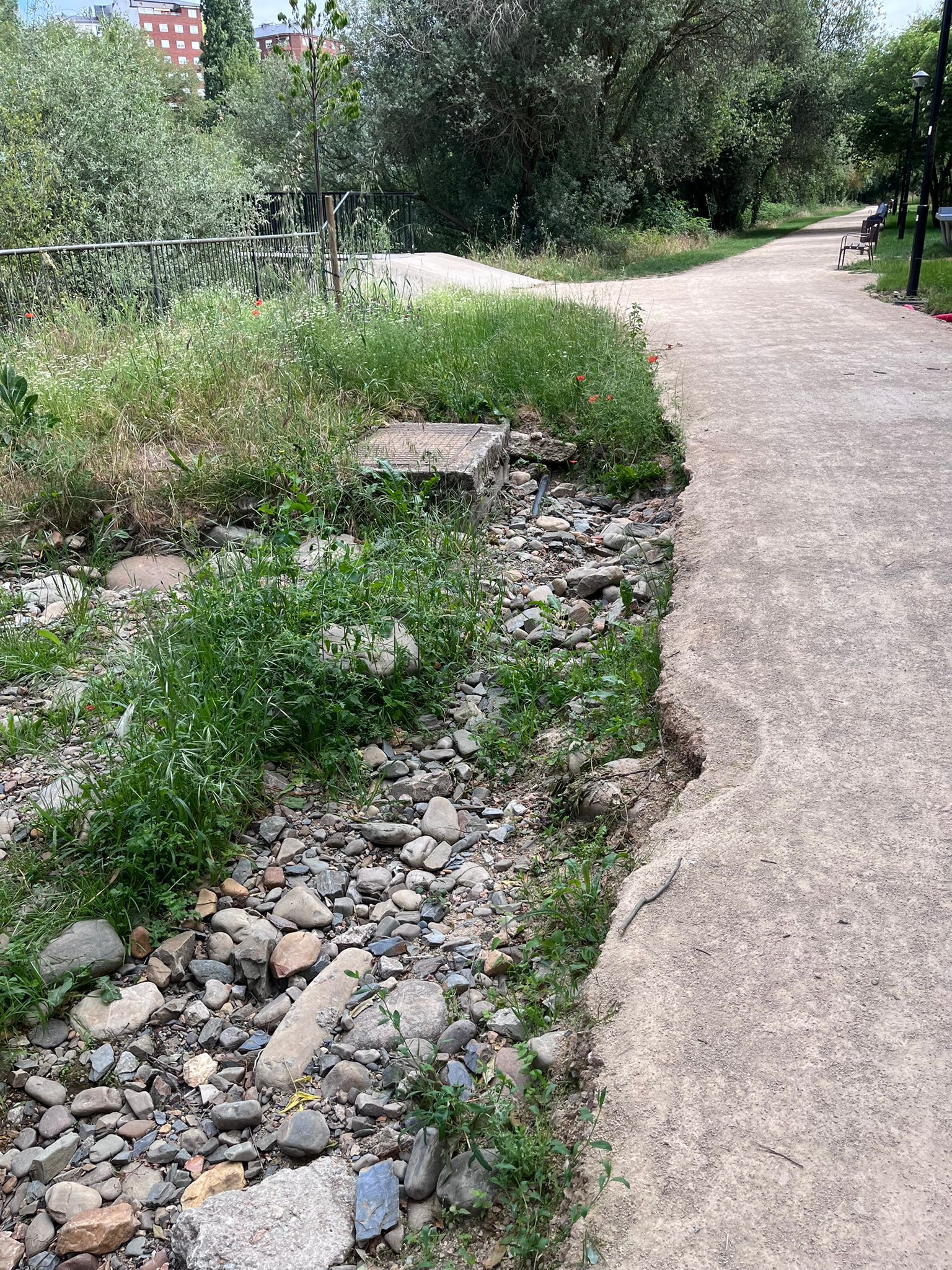 Zona del río en la que se realizó la inversión.