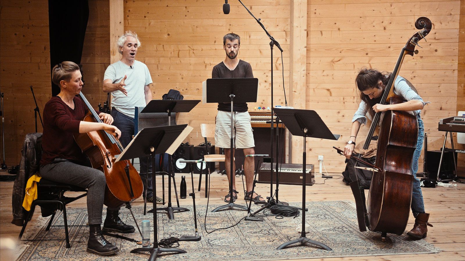 Un ensayo de la pieza operística creada por Martin Moulin, que este viernes estrena la obra sobre las tablas del teatro de La Fonderie de Le Mans. | CEDIDA