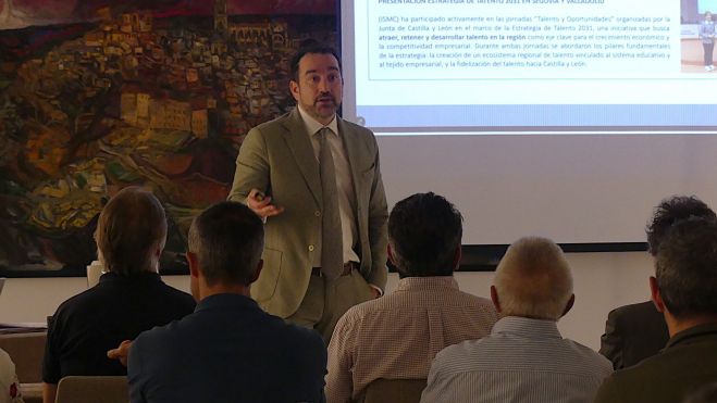 Santiago Cuesta López, director general del clúster ISMC durante la Asamblea General celebrada en el Parador de León. ISMC