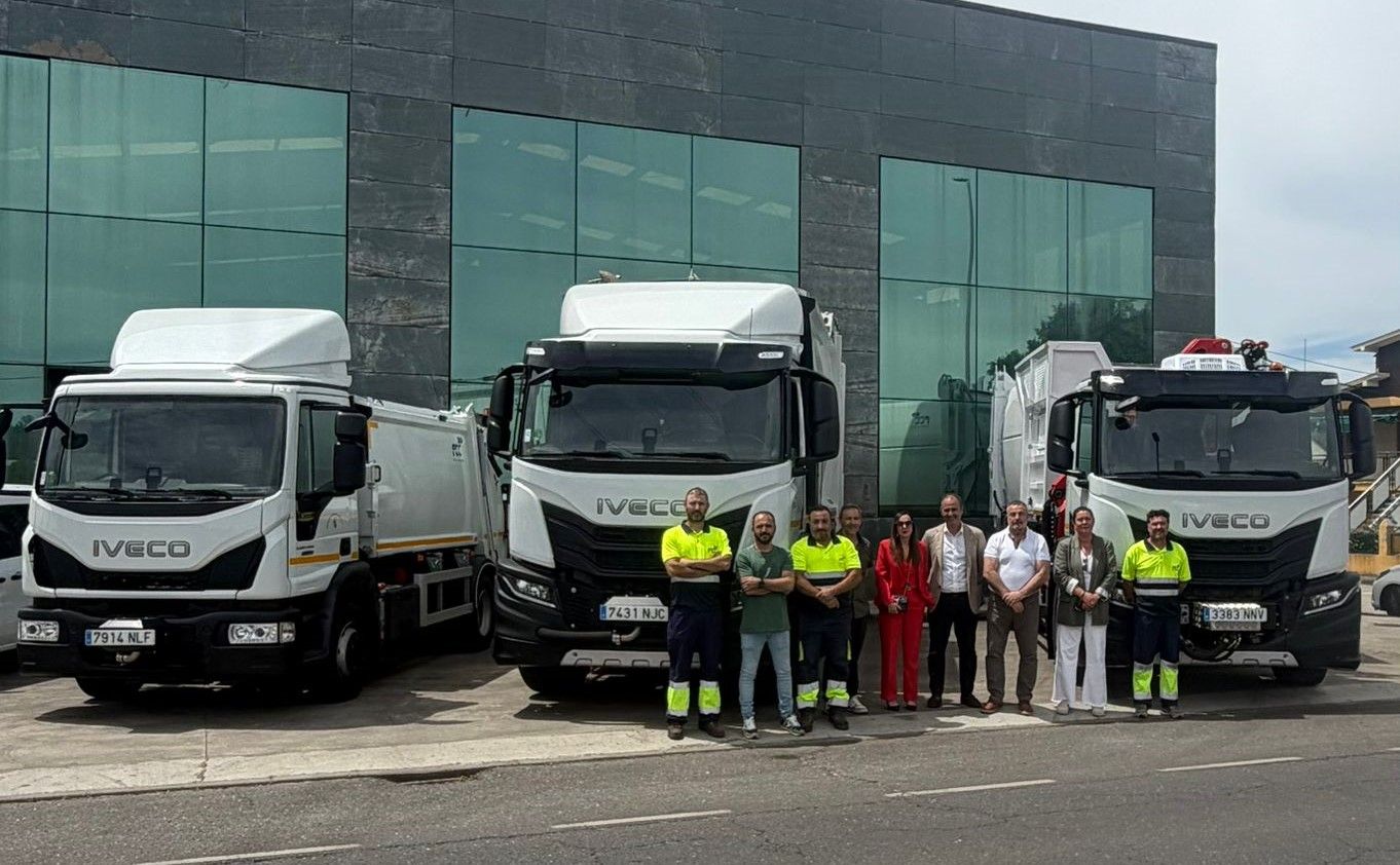 Nuevos camiones que darán servicio a la Mancomunidad.
