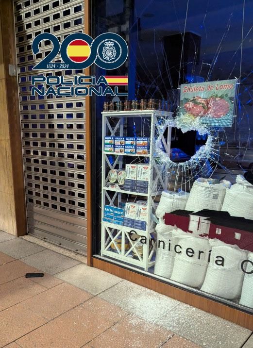 Robo en una carnicería de la calle Ancha.