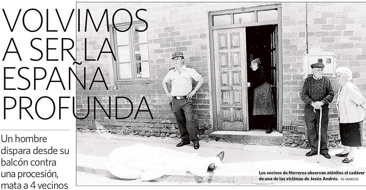 El Corpus Sangriento de Herreros, en la foto uno de los abatdidos, colocó a León en la diana de todos los tópicos, el más repetido, la España Profunda. | L.N.C.