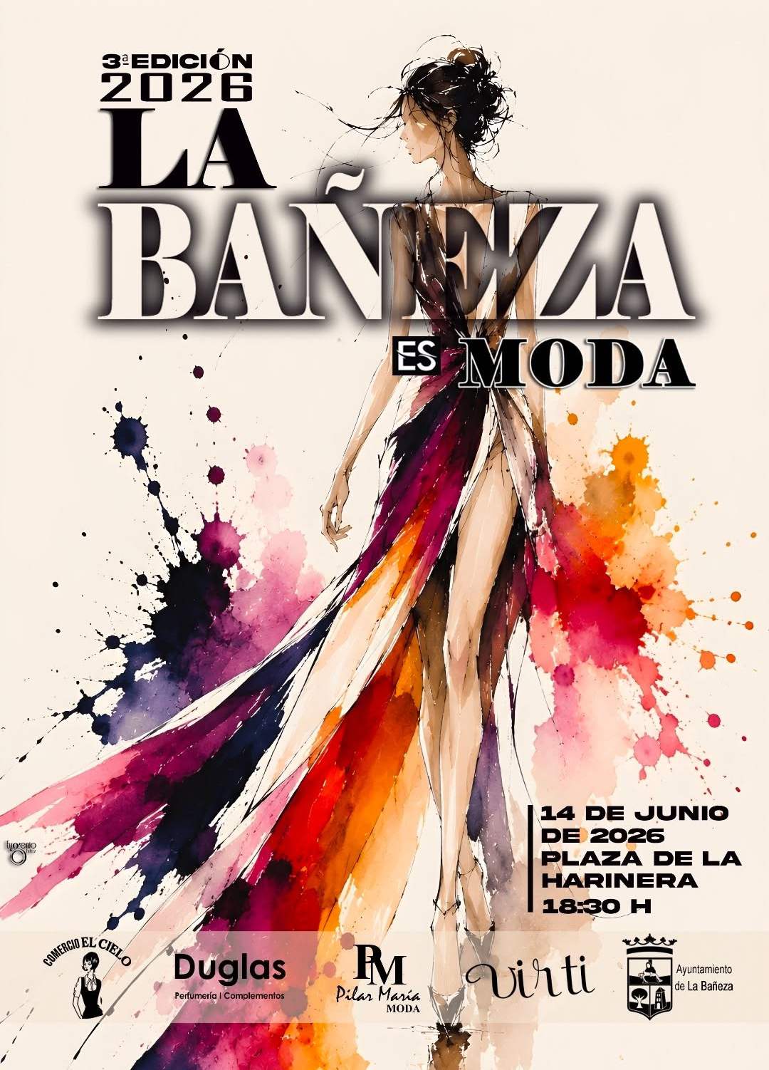 Cartel de 'La Bañeza es Moda'. Cartel de 'La Bañeza es Moda'.