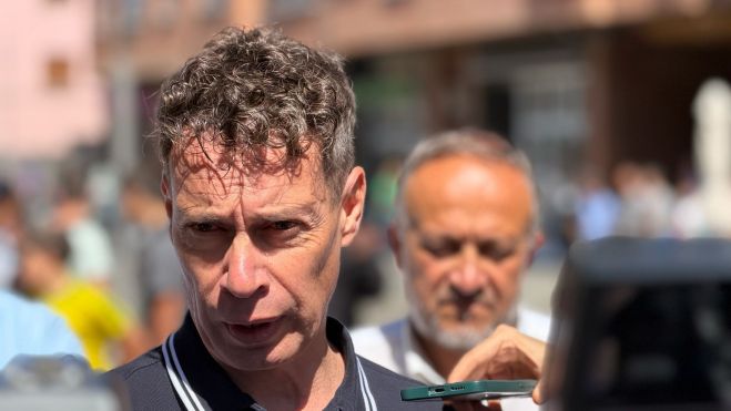 El alcalde de Villablino, Mario Rivas, durante el paro económico y social | SAÚL ARÉN El alcalde de Villablino, Mario Rivas, durante el paro económico y social | SAÚL ARÉN