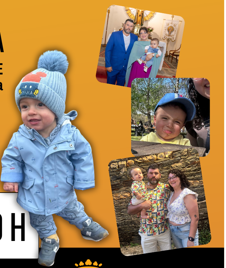 Cartel de la carrera solidaria con Julen y su familia.
