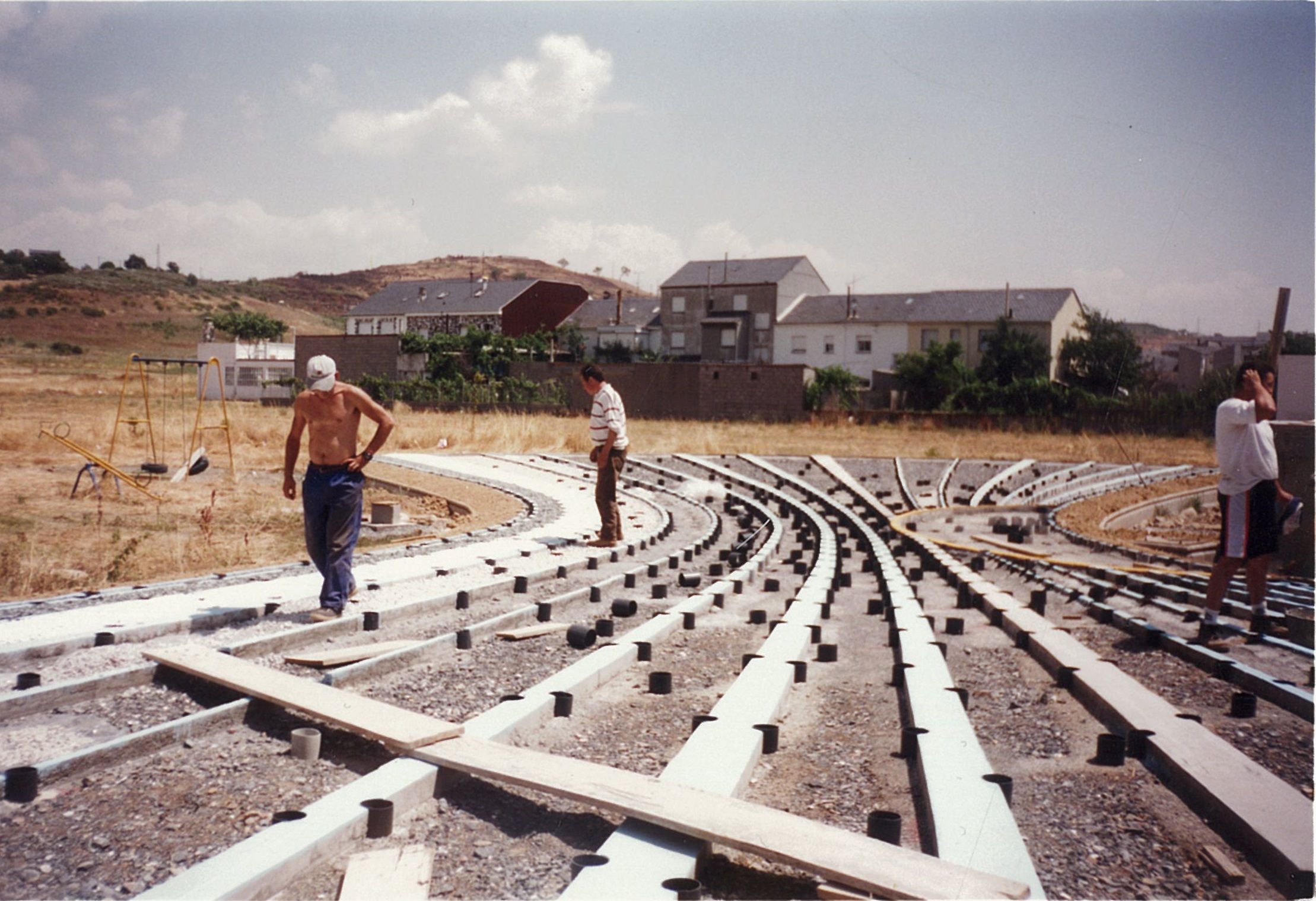Obras en Bembibre en 1999. Duraron 9 meses.