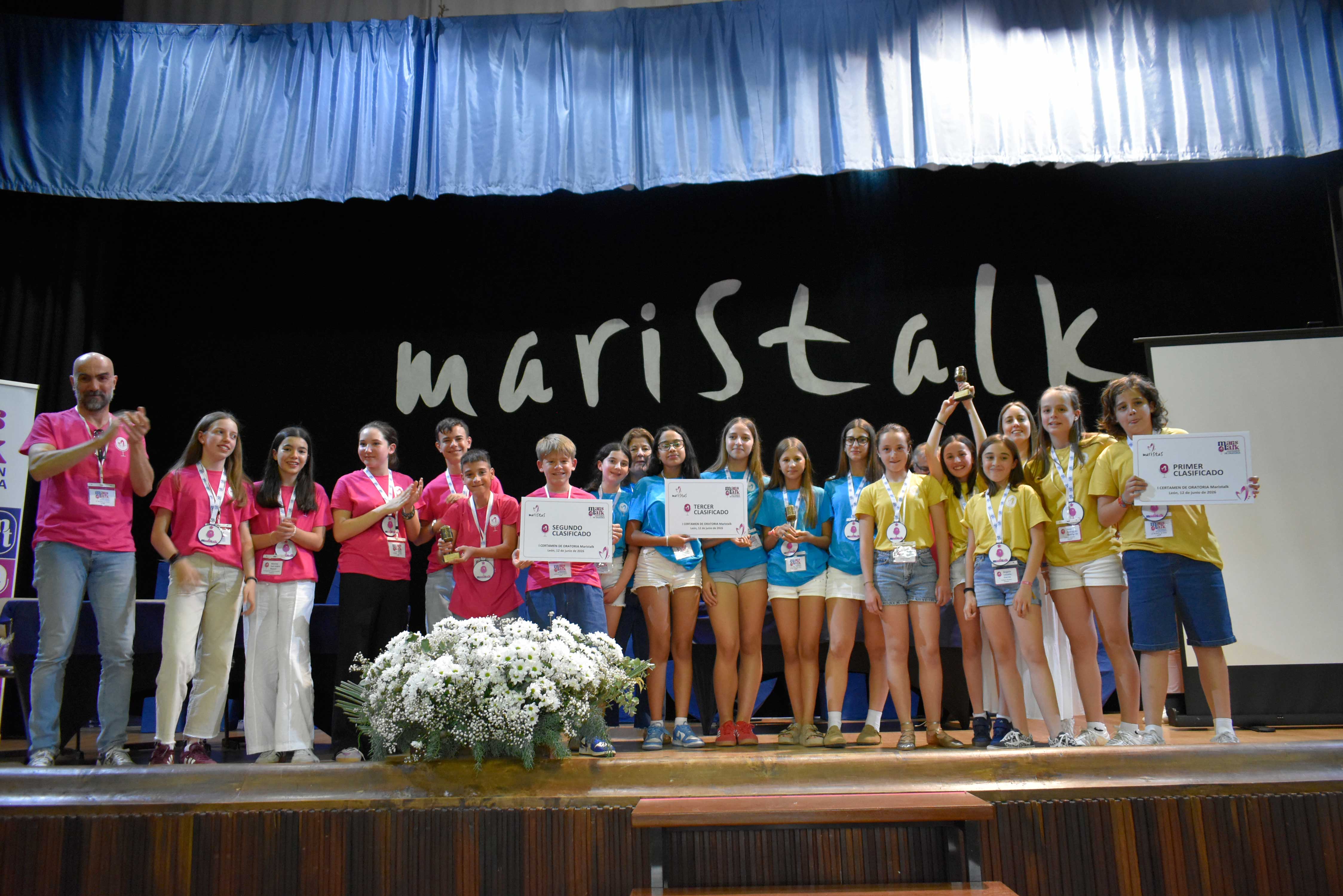 Ganadores del certamen de oratoria organizado en los Maristas. | L.N.C. Ganadores del certamen de oratoria organizado en los Maristas. | L.N.C.