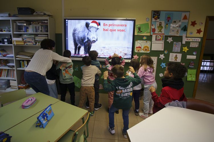 Aula de gallego en el colegio García Yebra de Ponferrada | César Sánchez