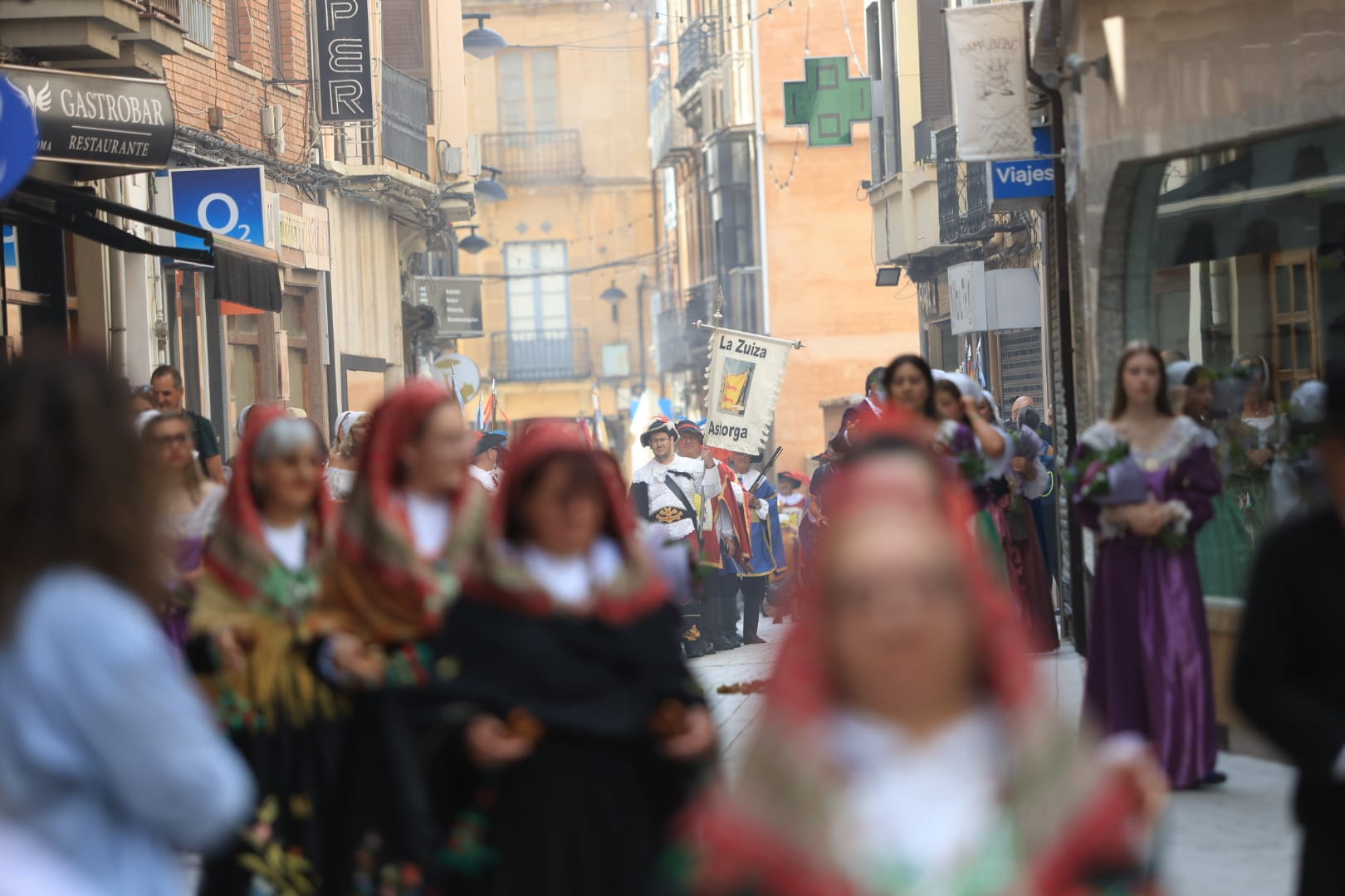 'La Zuiza' ondea en Astorga. | FERNANDO OTERO 'La Zuiza' ondea en Astorga. | FERNANDO OTERO