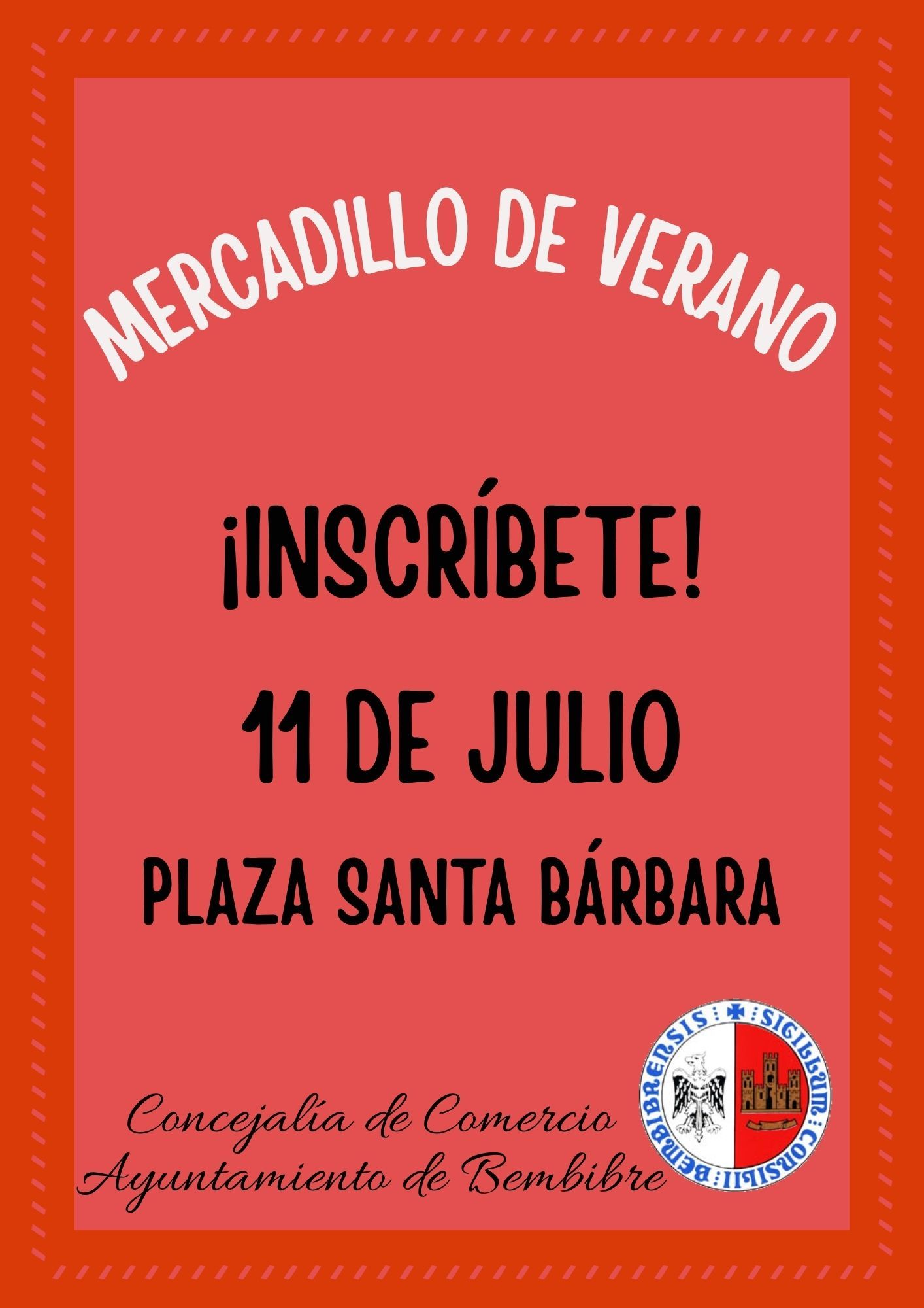 Cartel del mercadillo de verano. Cartel del mercadillo de verano.