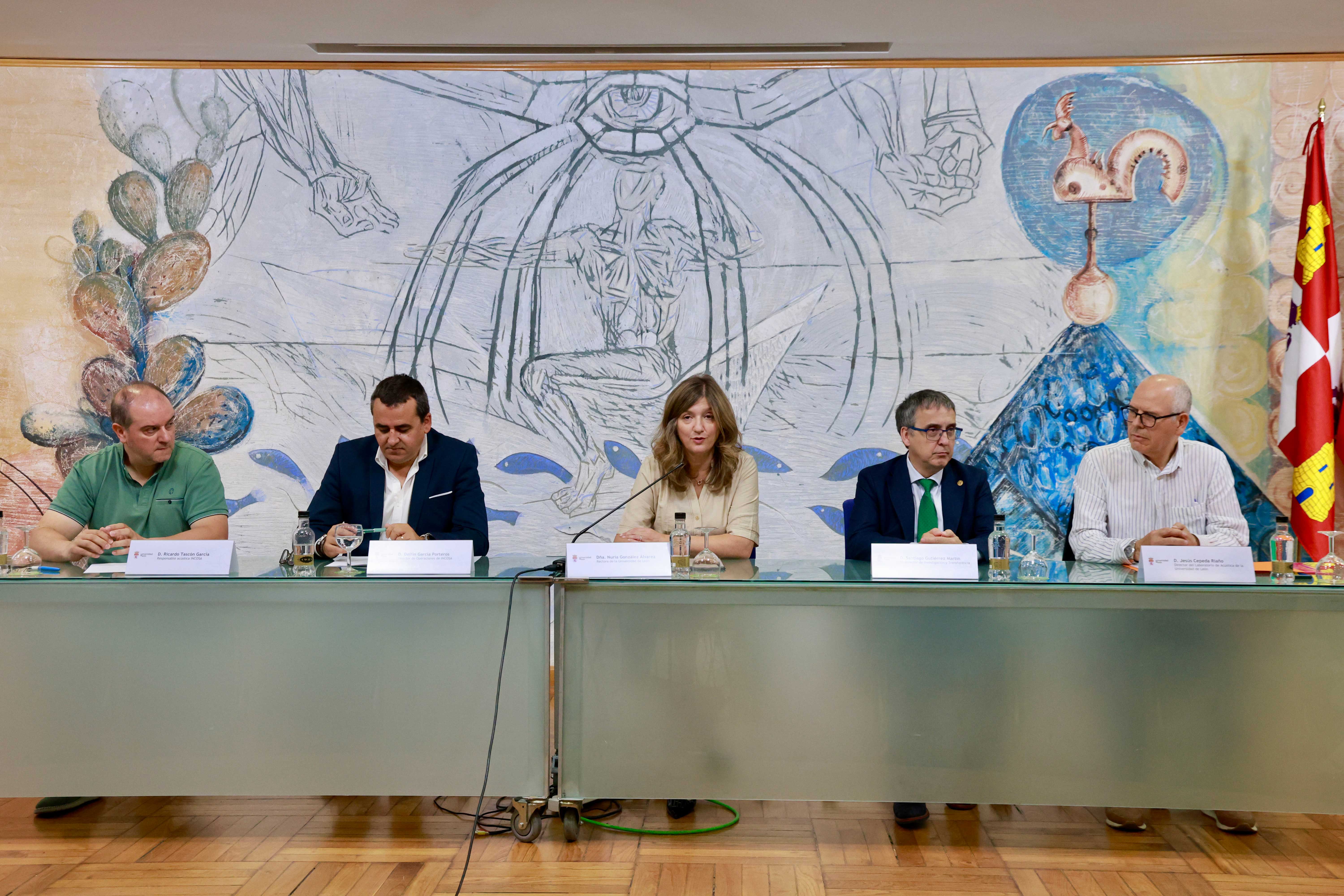 Rueda de prensa de responsables de la ULE y de Incosa. | ICAL Rueda de prensa de responsables de la ULE y de Incosa. | ICAL