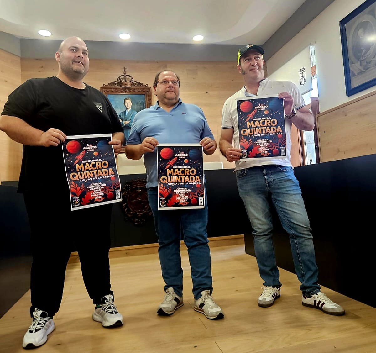 Presentación de la II Macroquintada que se celebrará el 1 de agosto. | L.N.C. Presentación de la II Macroquintada que se celebrará el 1 de agosto. | L.N.C.