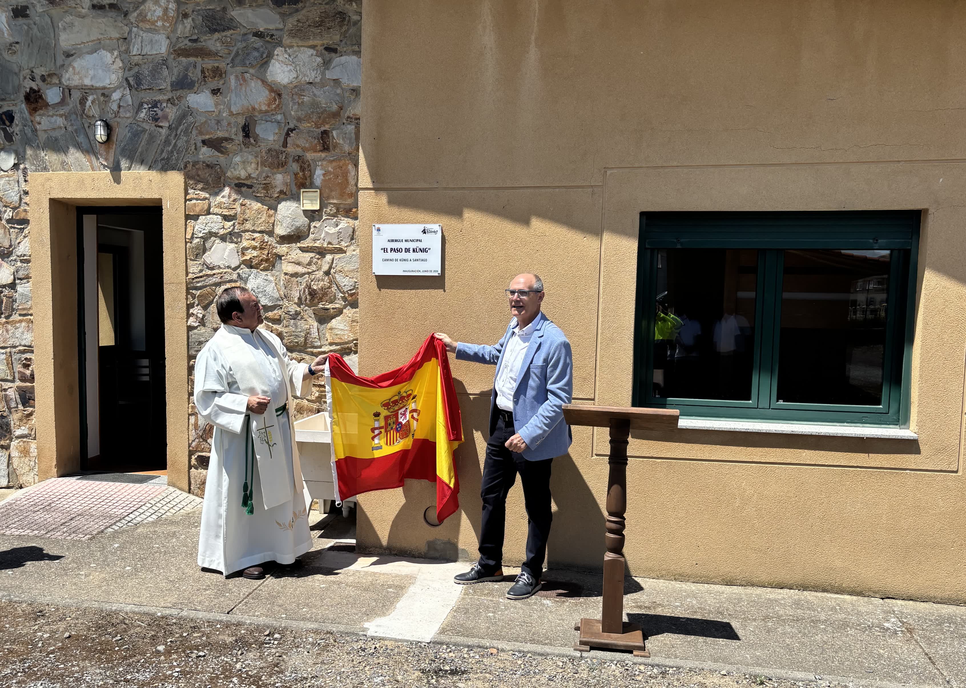 Ramiro Fernández y Francisco Javier Álvarez durante la inauguración. | L.N.C.