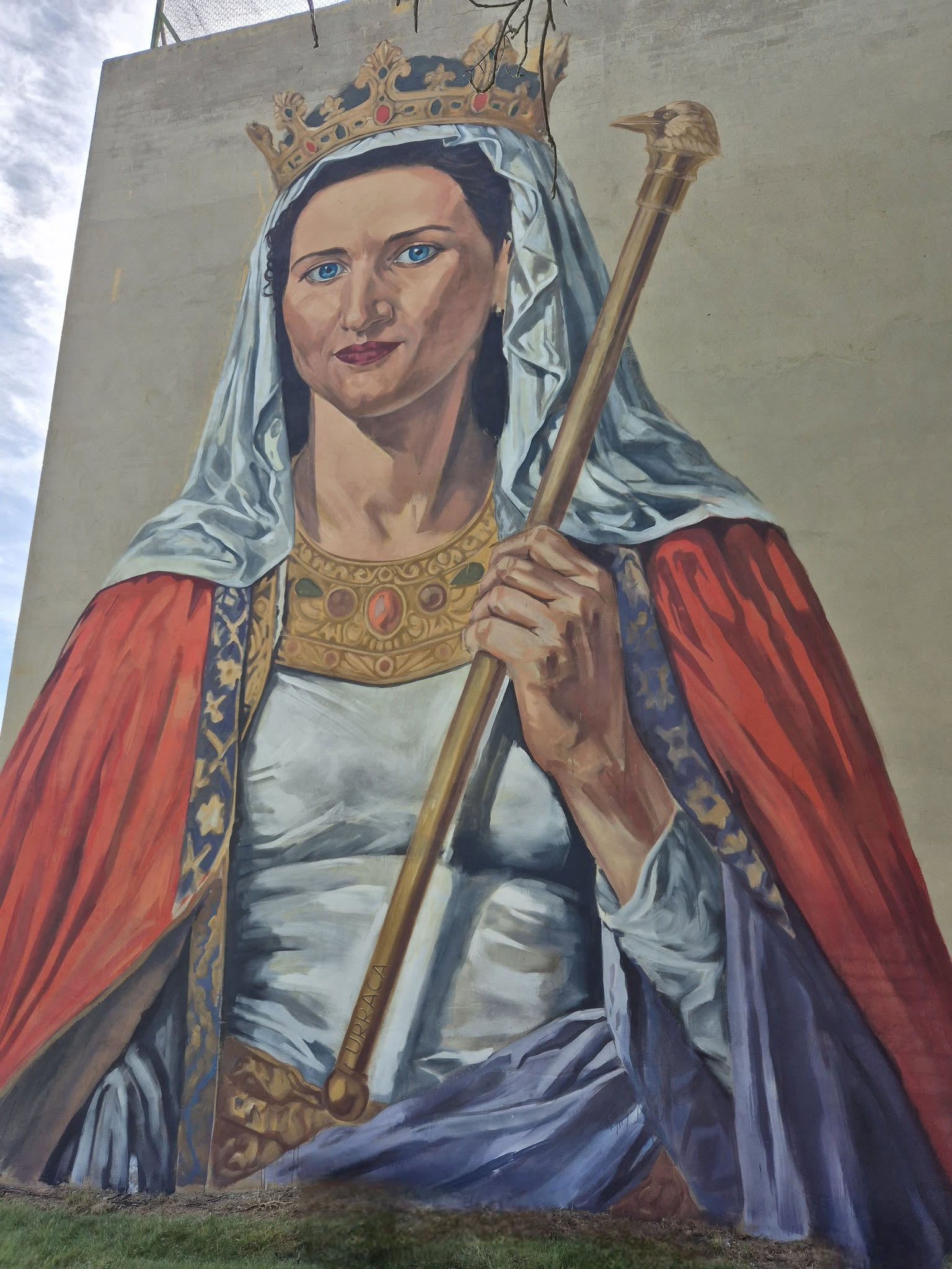 Mural dedicado a Urraca I en Algadefe. | L.N.C. Mural dedicado a Urraca I en Algadefe. | L.N.C.