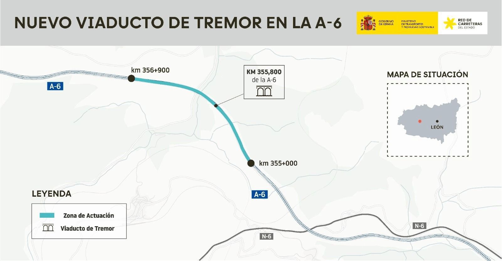 Mapa del viaducto de Tremor. Mapa del viaducto de Tremor.