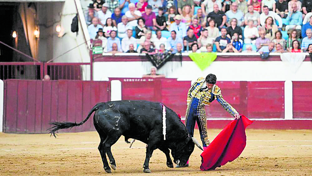 Sebastian Castella, al natural en León con uno de Zalduendo en 2024. | SAÚL ARÉN