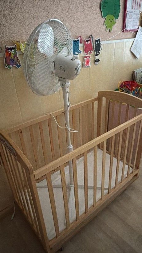 Ventiladores improvisados para combatir el calor en las escuelas infantiles de León. | L.N.C.