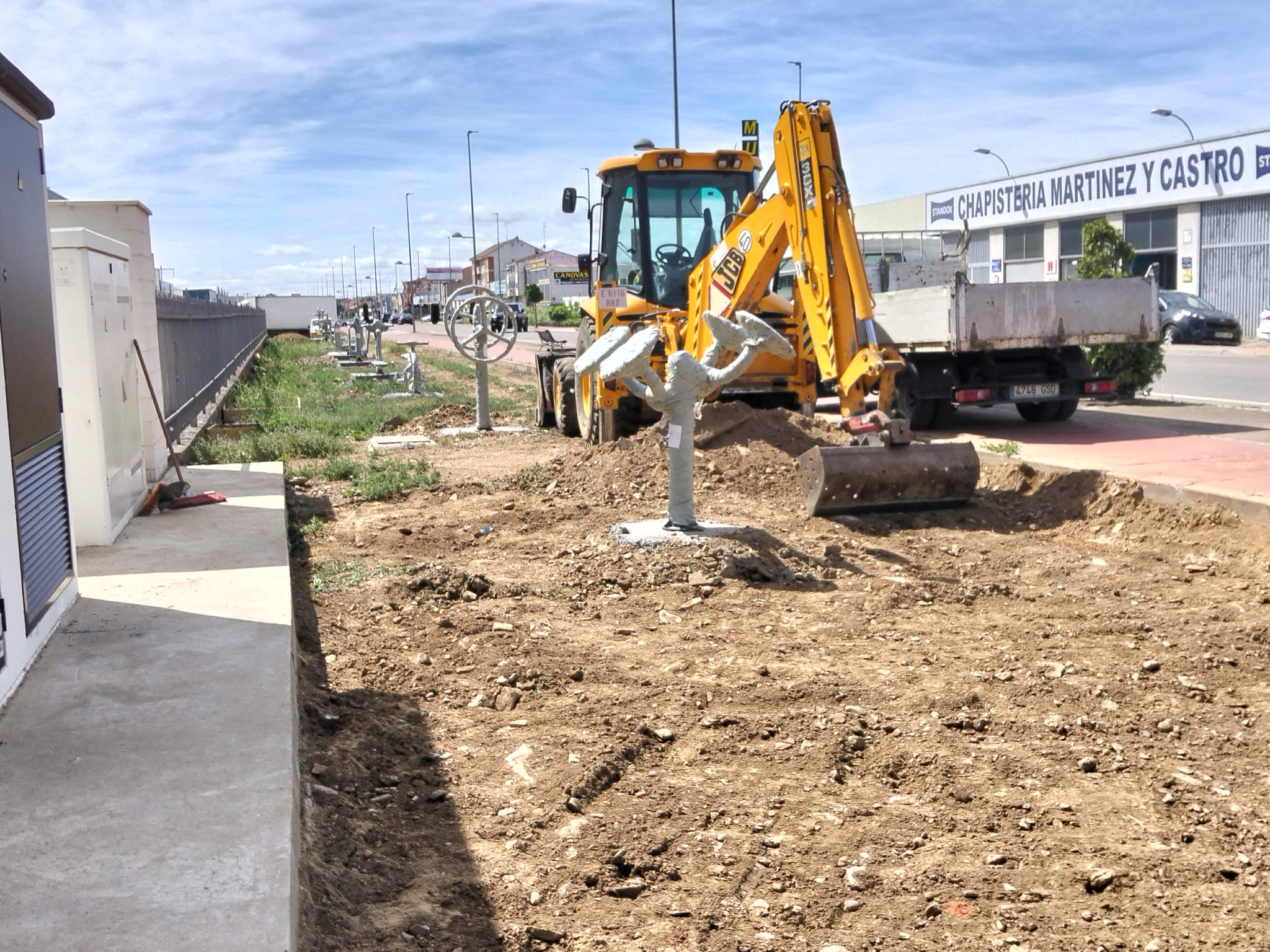 Obras en marcha para la construcción de este nuevo espacio. | L.N.C. Obras en marcha para la construcción de este nuevo espacio. | L.N.C.