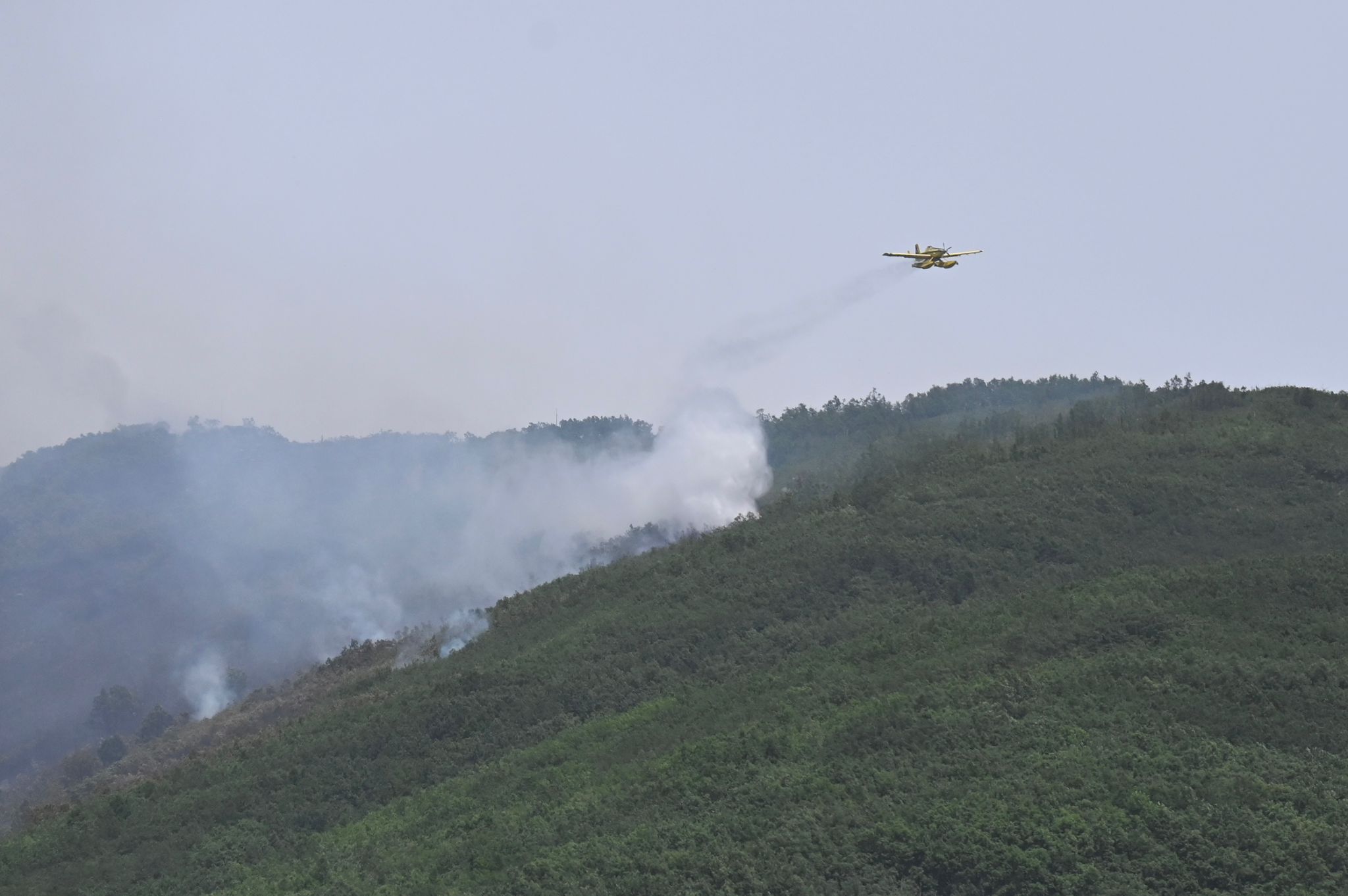 Declarado de nivel 1 un incendio forestal entre Valdepiélago y Boñar. | SAÚL ARÉN Declarado de nivel 1 un incendio forestal entre Valdepiélago y Boñar. | SAÚL ARÉN