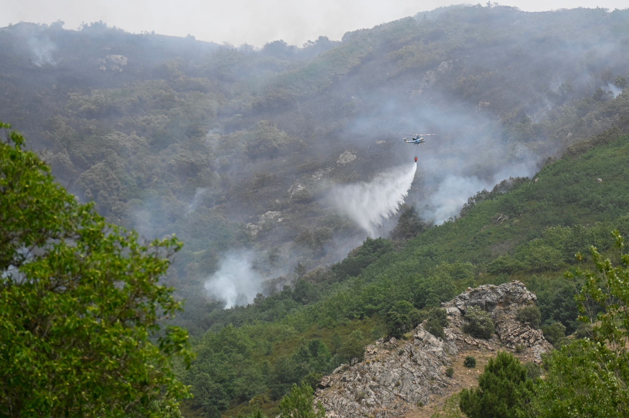 Incendio de nivel 1 entre Valdepiélago y Boñar, con la Brif de Tabuyo sobre el terreno. | SAÚL ARÉN Incendio de nivel 1 entre Valdepiélago y Boñar, con la Brif de Tabuyo sobre el terreno. | SAÚL ARÉN