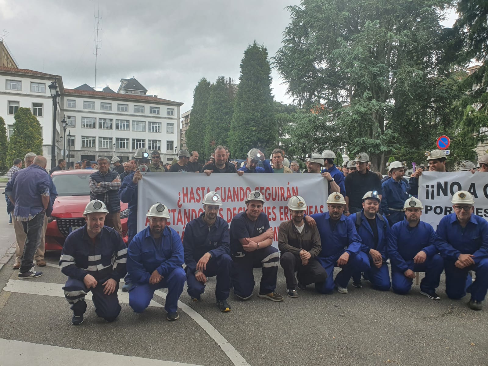 Trabajadores de la explotación minera de Vega de Rengos |L.N.C.