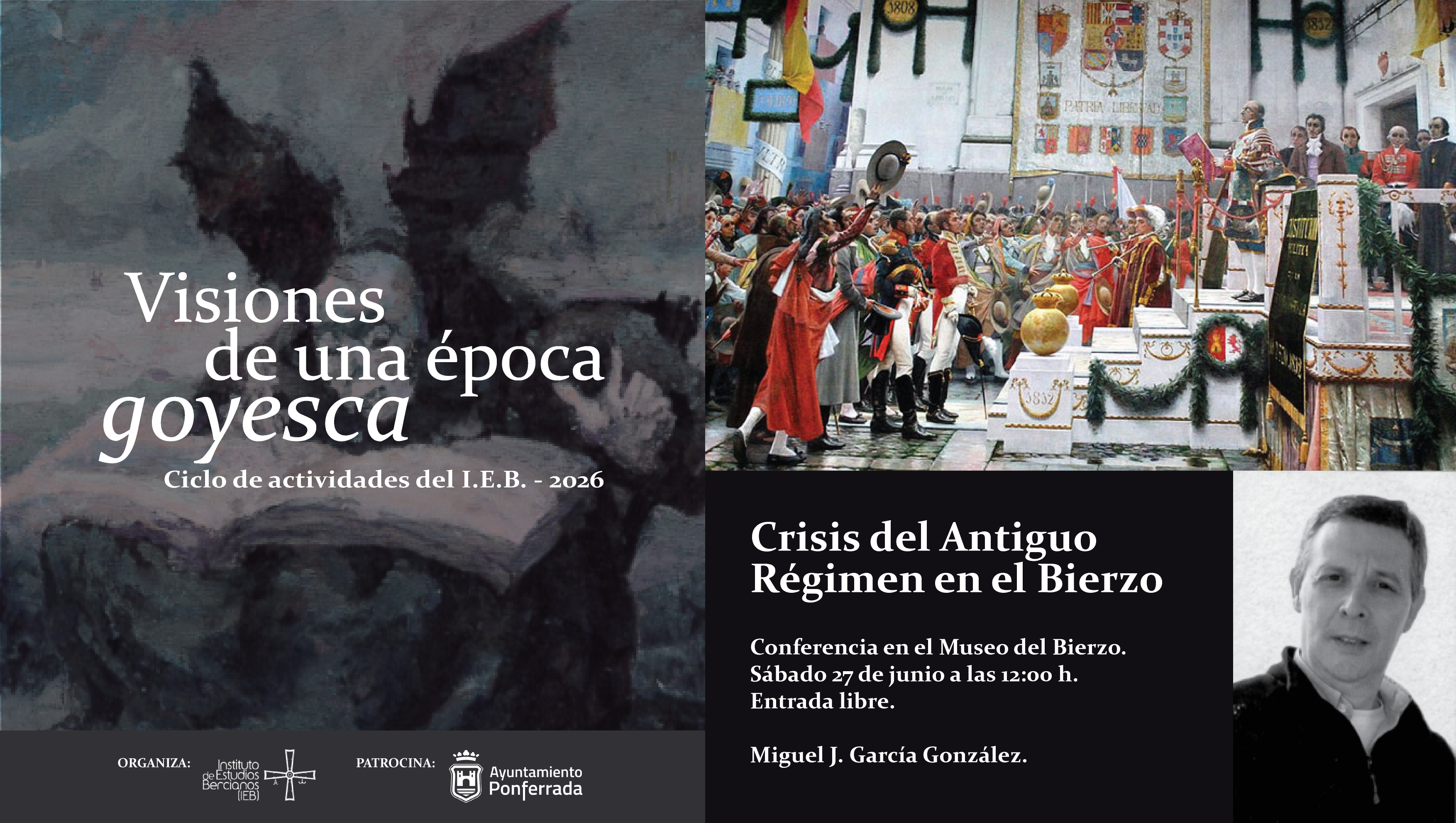 La charla correrá a cargo del historiador Miguel J. García González. La charla correrá a cargo del historiador Miguel J. García González.