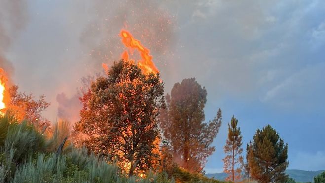 Fuego en Villafranca. 