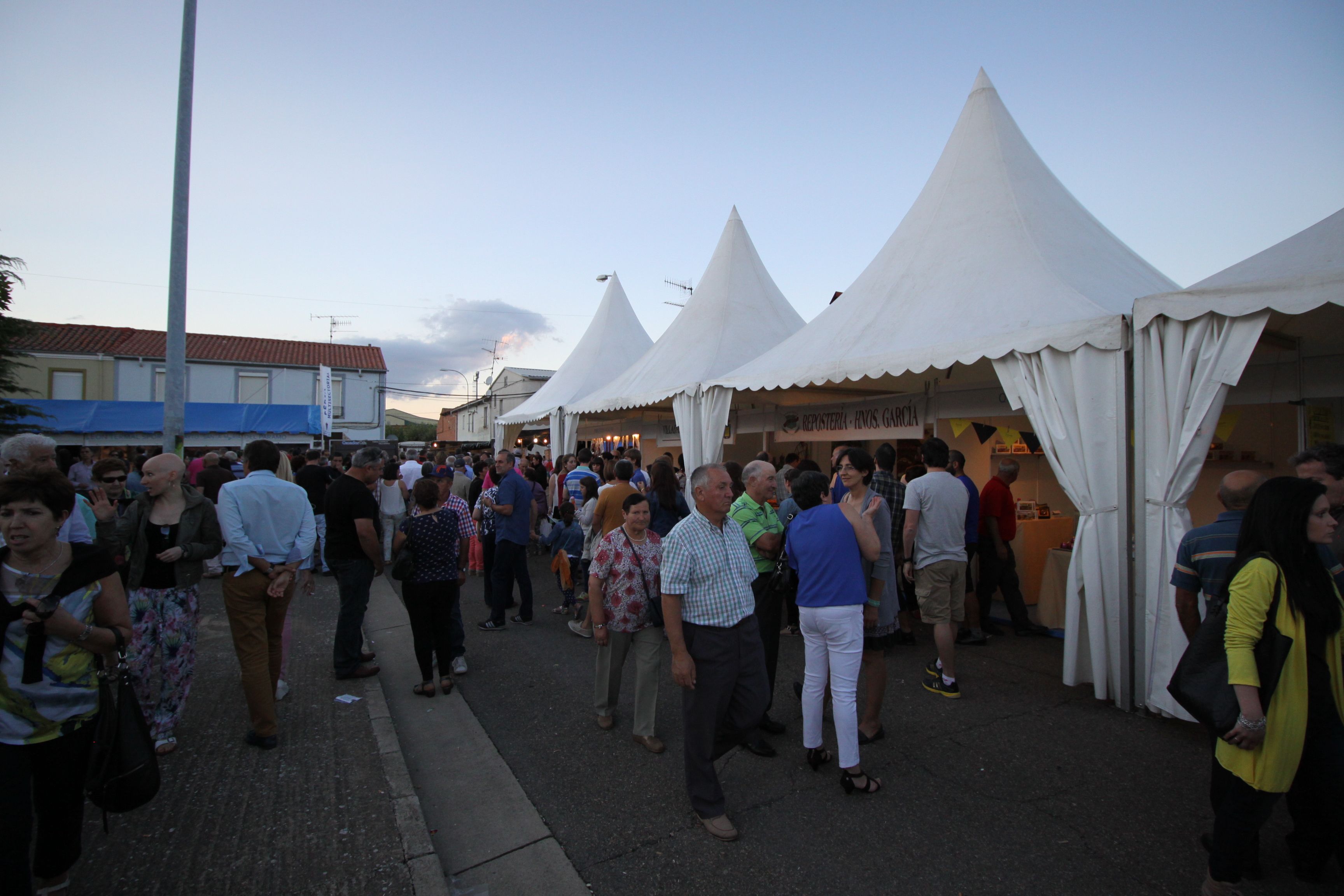 Carpas de la Feria Multisectorial de Santa María del Páramo. | L.N.C.
