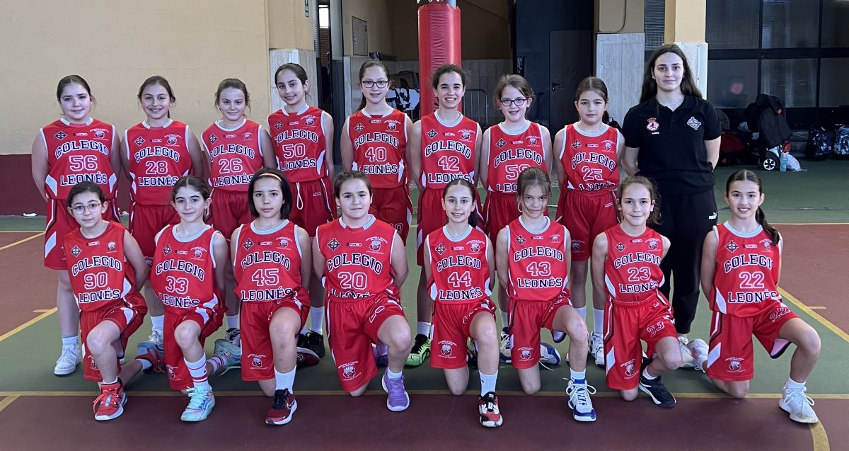 Imagen del alevín femenino A del Colegio Leonés.