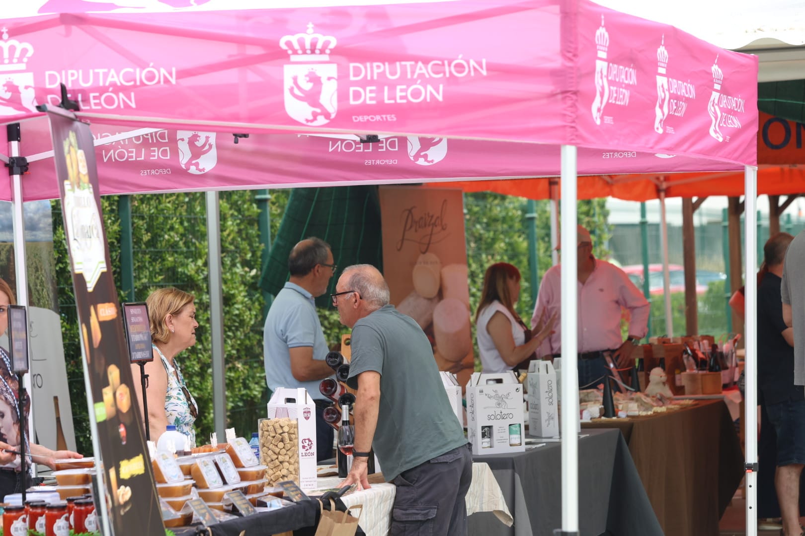 La feria del vino y del queso y la concentración de coches clásicos de Sariegos, en imágenes