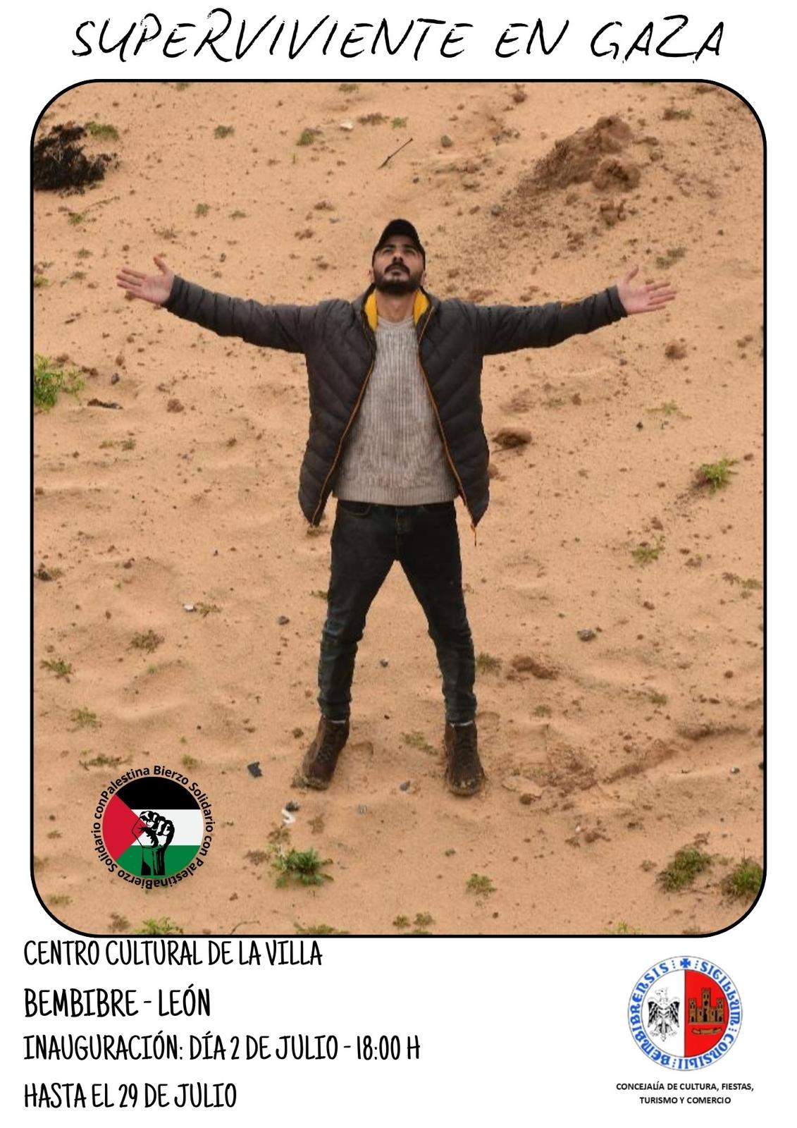 Exposición fotográfica 'Superviviente en Gaza'.