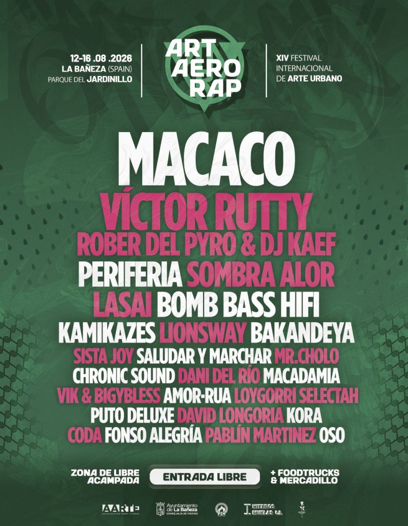 Cartel musical del XIV Art Aero Rap. Cartel musical del XIV Art Aero Rap.