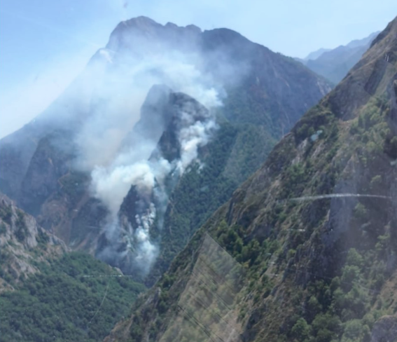 Incendio en Ribota de Sajambre, declarado de nivel 1. | JCYL