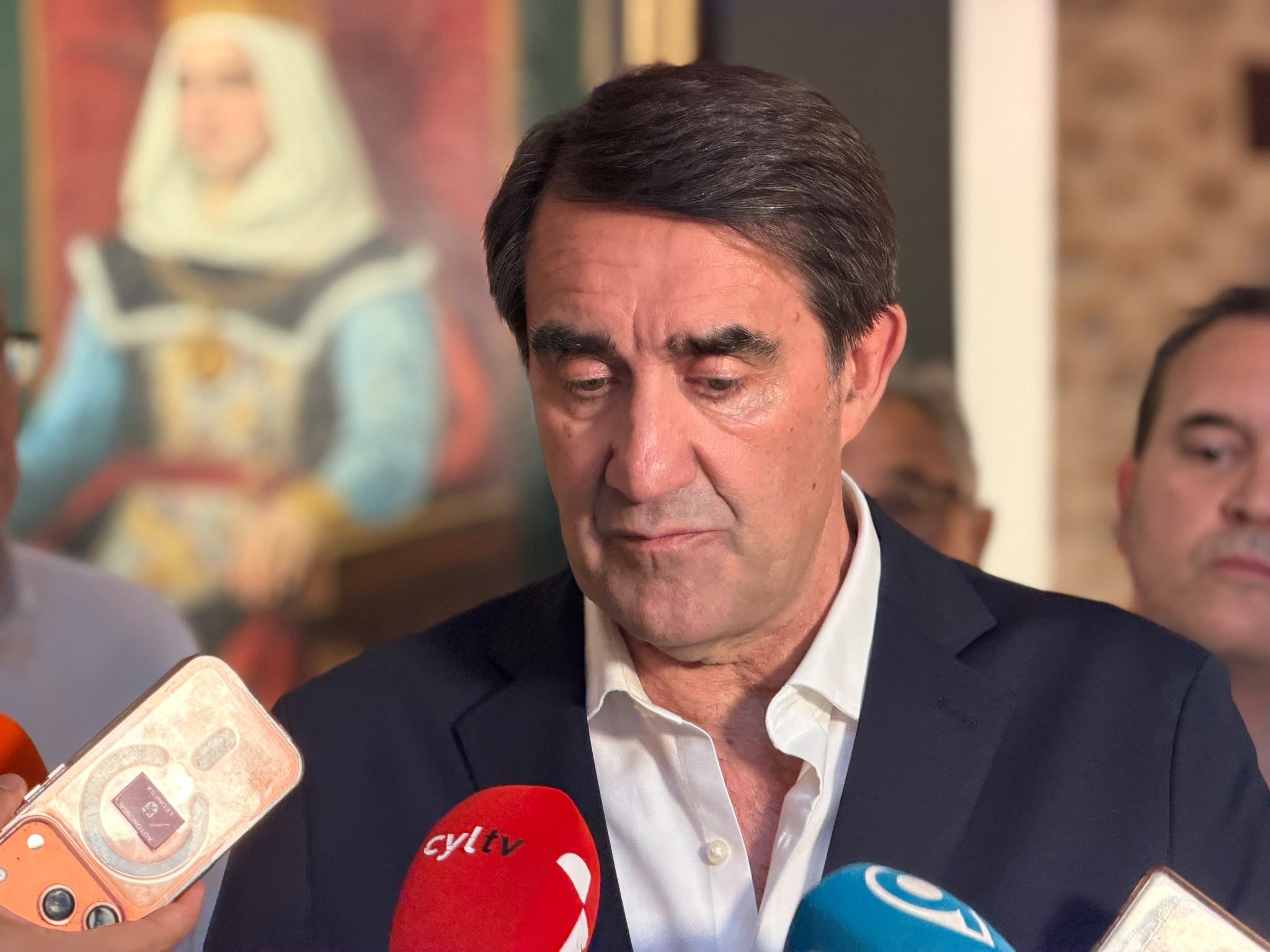 Suárez-Quiñones presidió este lunes la reunión de la comisión gestora del PP de León. | SAÚL ARÉN