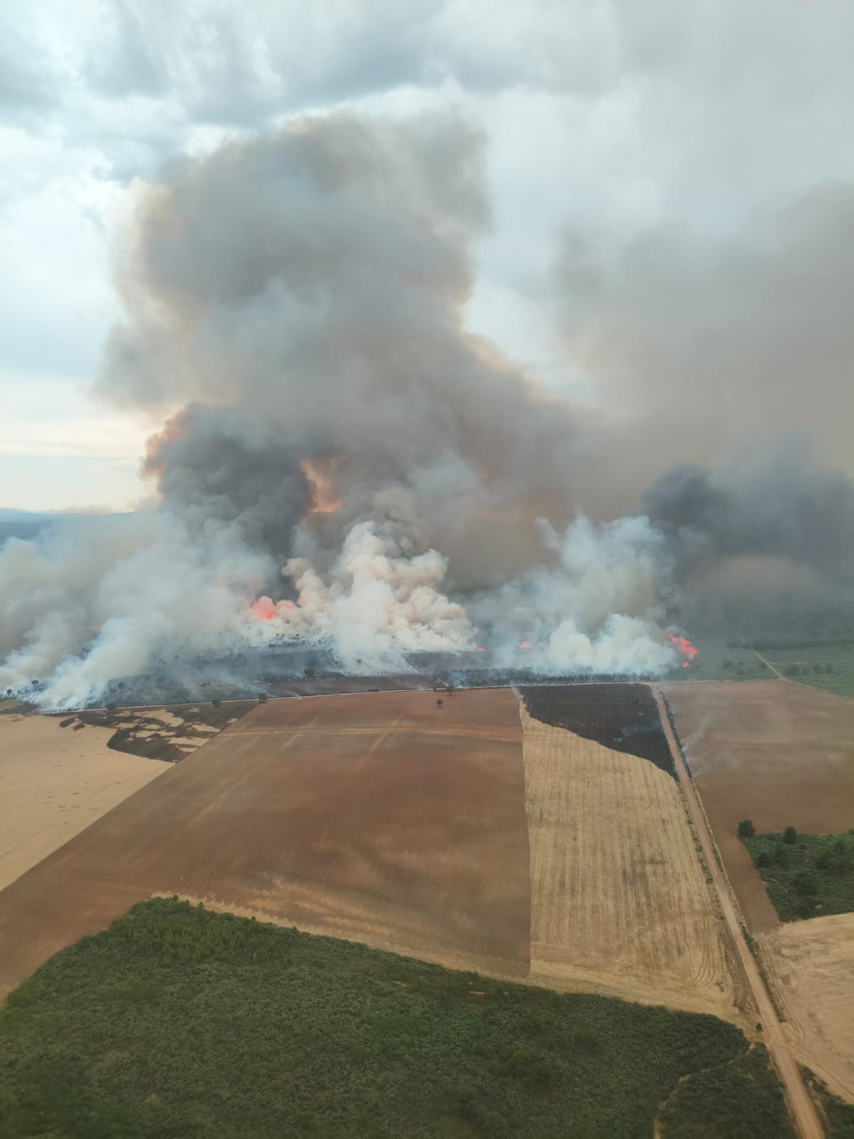 Estado del incendio forestal de Porqueros. | BRIF TABUYO DEL MONTE Estado del incendio forestal de Porqueros. | BRIF TABUYO DEL MONTE