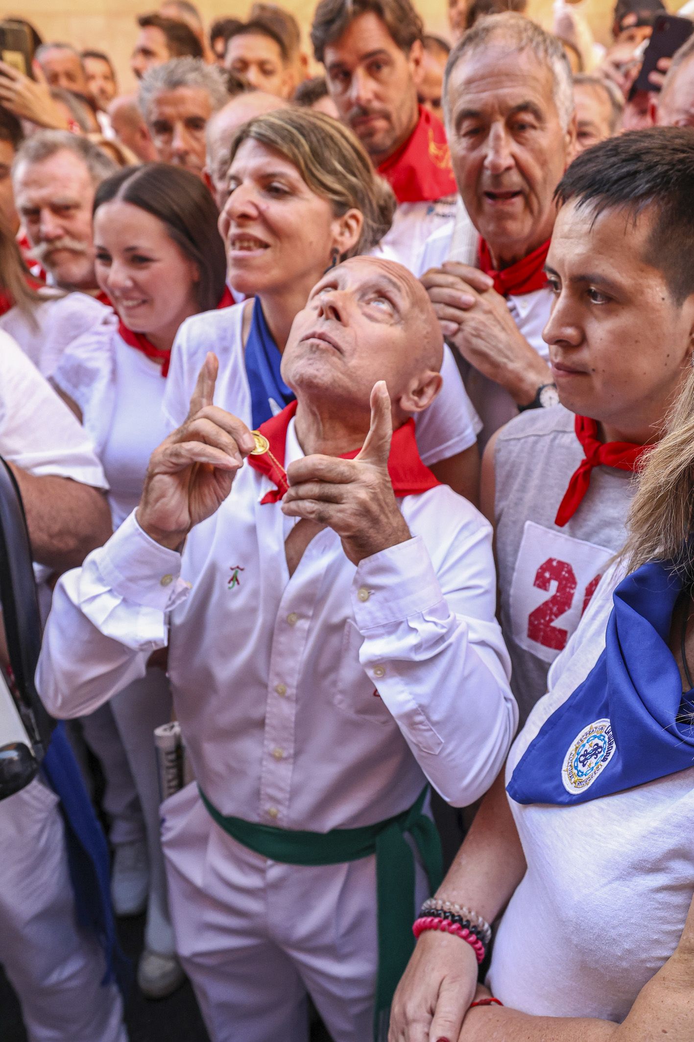 Primer encierro de San Fermín. | MIGUEL ÁNGEL LAZO