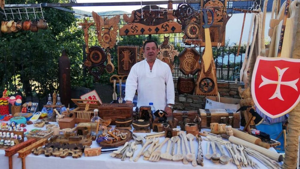 Un puesto del Mercado Medieval en una de sus últimas ediciones.