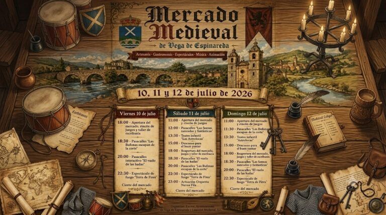 Programa del Mercado Medieval de Vega de Espinareda.