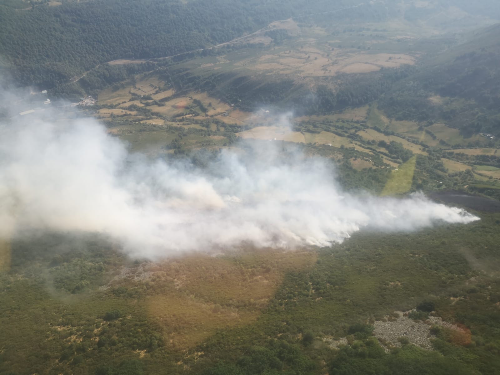Incendio Caboalles de Arriba. | BRIF LAZA 
