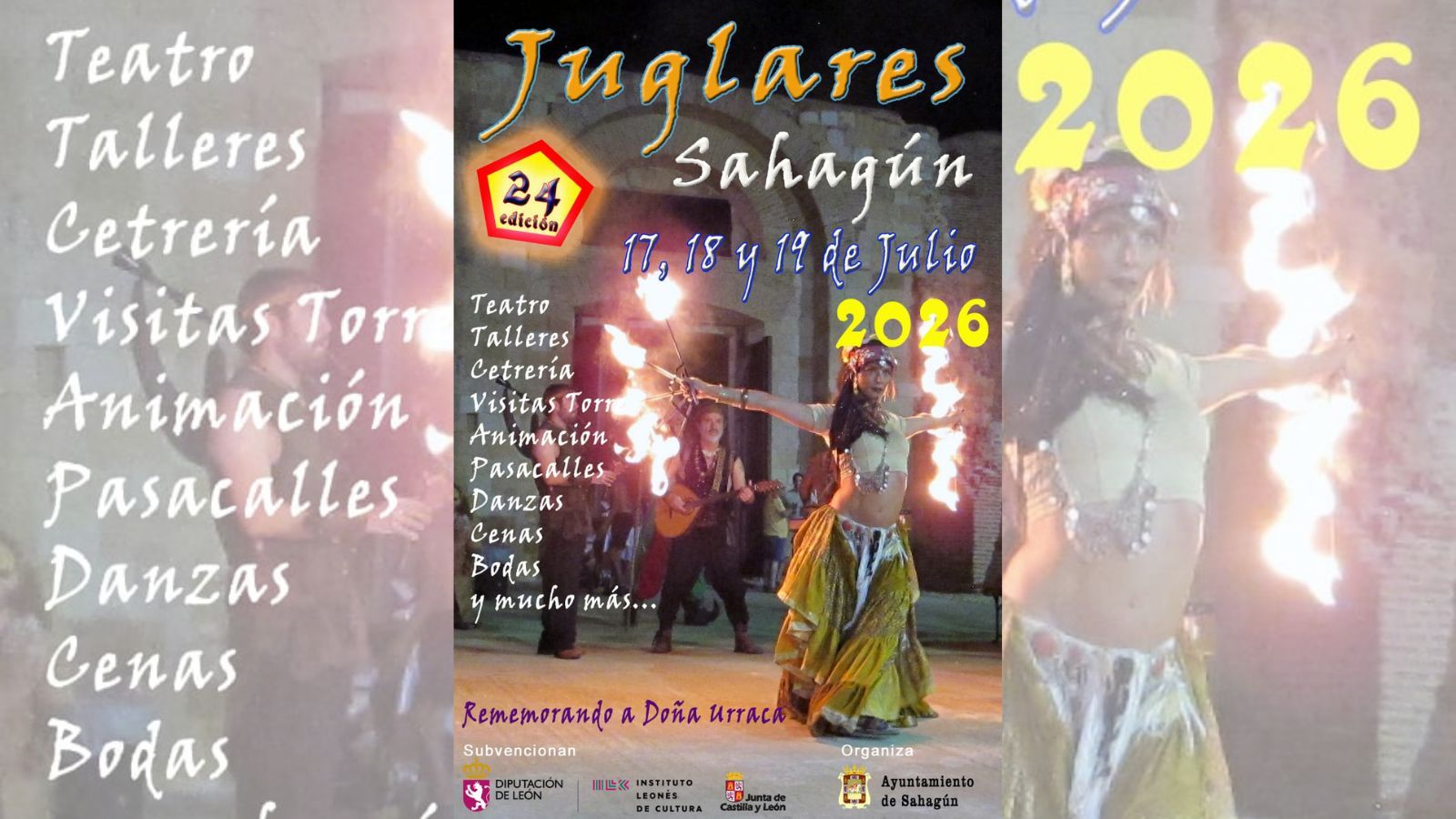 El cartel de la XXIV edición de los Juglares de Sahagún.
