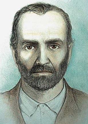 Retrato robot de Romasanta en base a los testimonios del proceso judicial contra él.