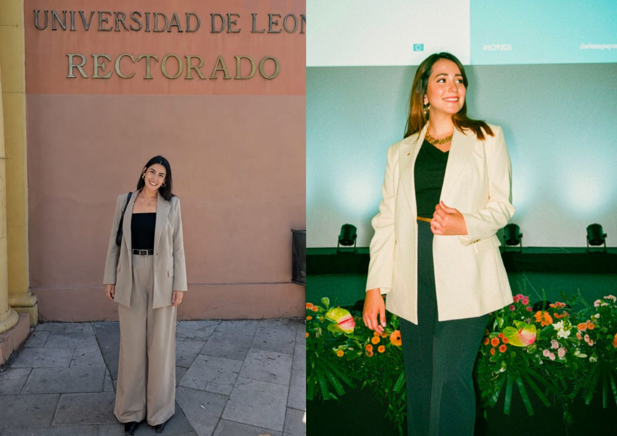 Estefanía Gómez y Daniela Orozco, primer y segundo premio del certamen. | L.N.C.