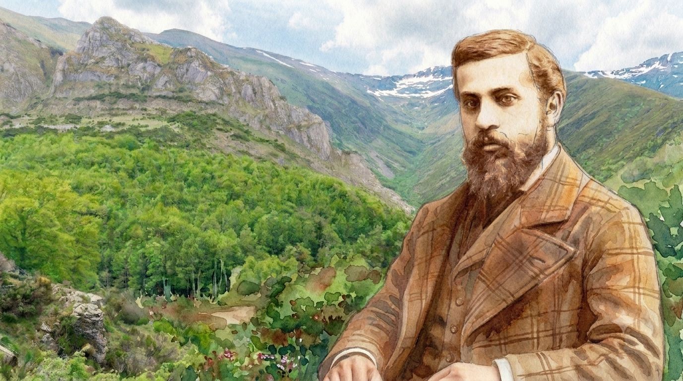 Gaudi con la magia mistica de los Montes Aquilianos al fondo. 