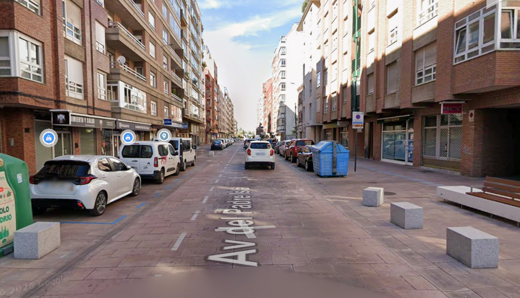Zona de prioridad peatonal de la avenida Padre Isla. | L.N.C.