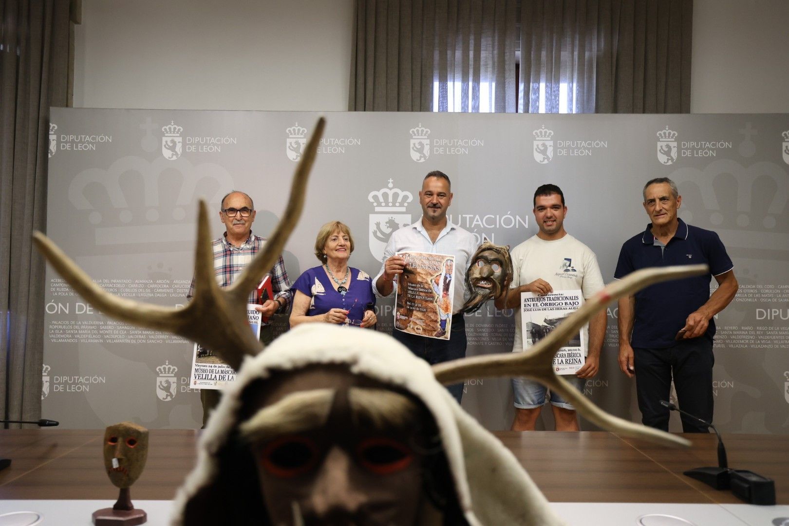 Una imagen de la presentación de las V Jornadas de Mascaradas de Velilla de la Reina. | FERNANDO OTERO