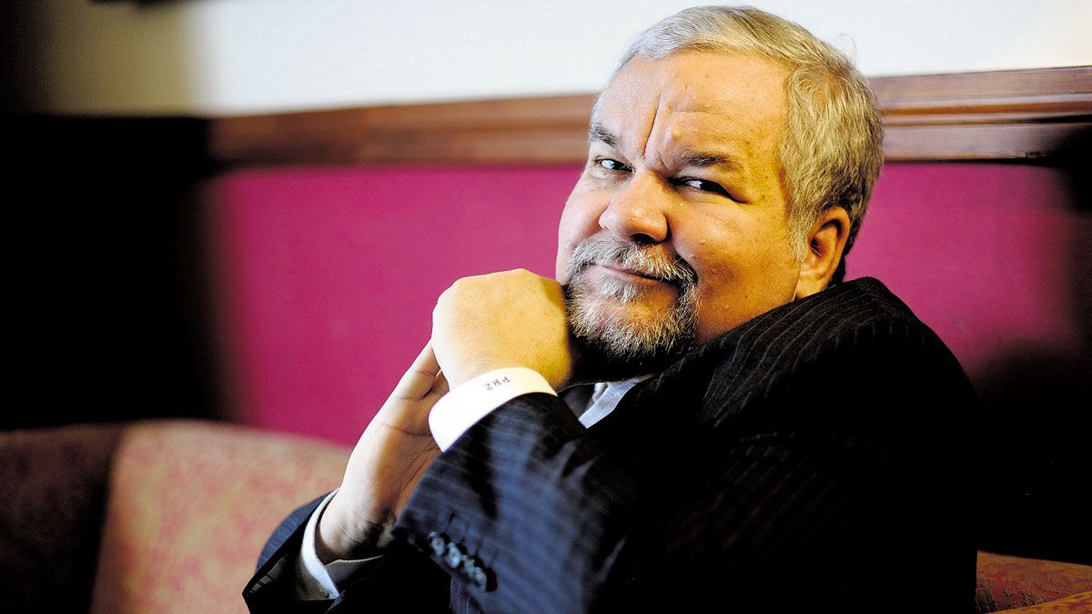 Phil Zimmermann, ayer en el Parador de San Marcos, donde ha tenido lugar el X Enise. | DANIEL MARTÍN