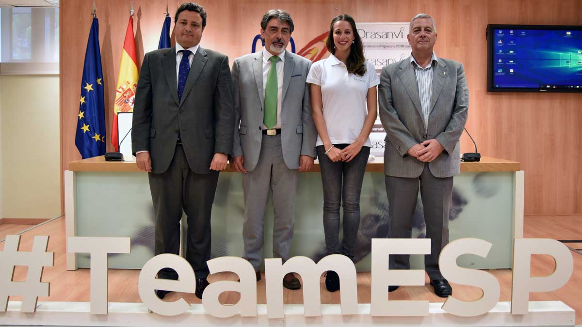 Grafenhain, Óscar López, Carolina Rodríguez y Fernando Nieto, en la comparecencia en el CSD. | CSD