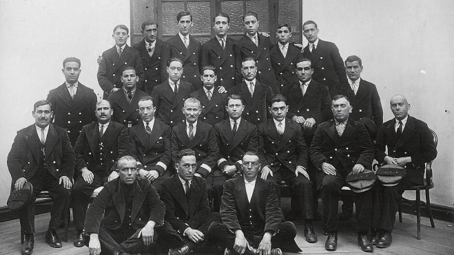 Telegrafistas, compañeros de Feliciano Cristóbal, hechos prisiones muchos de ellos (1936). Telegrafistas, compañeros de Feliciano Cristóbal, hechos prisiones muchos de ellos (1936).