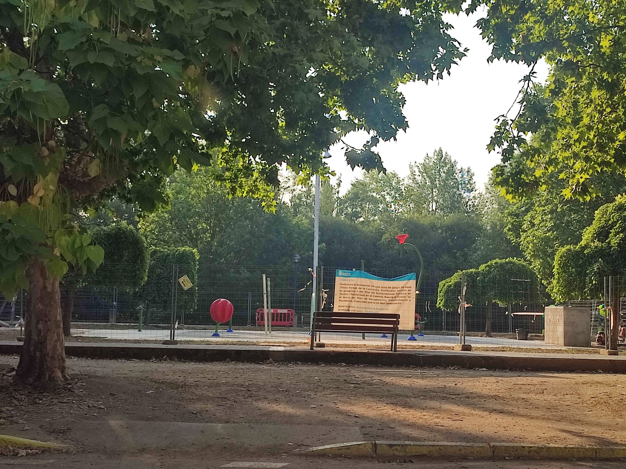 Juegos del agua en la actualidad sin funcionar.