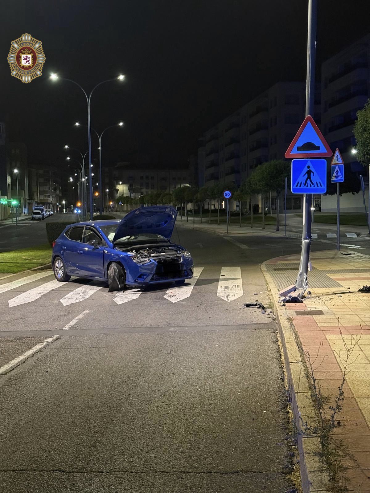 Accidente esta madrugada. | POLICÍA LOCAL